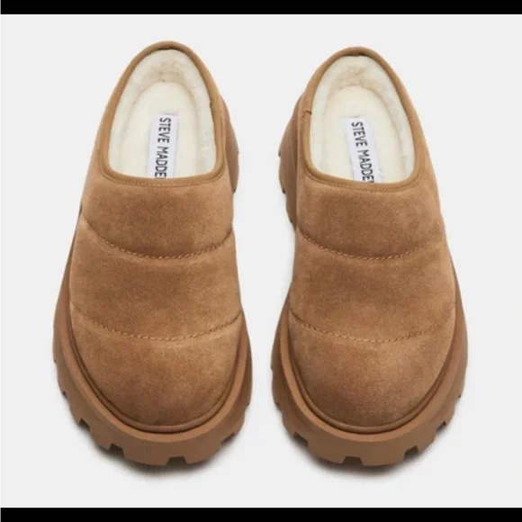 Steve Madden Brown Suede Slip-On Loafers - Picture 6 of 6